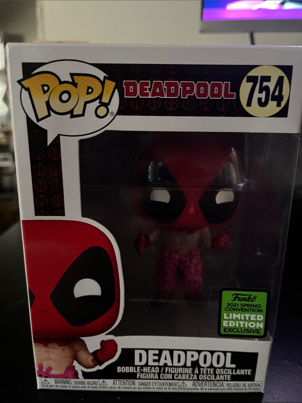 Funko Deadpool Vinyl Figure with Pink Shorts and Red Mask